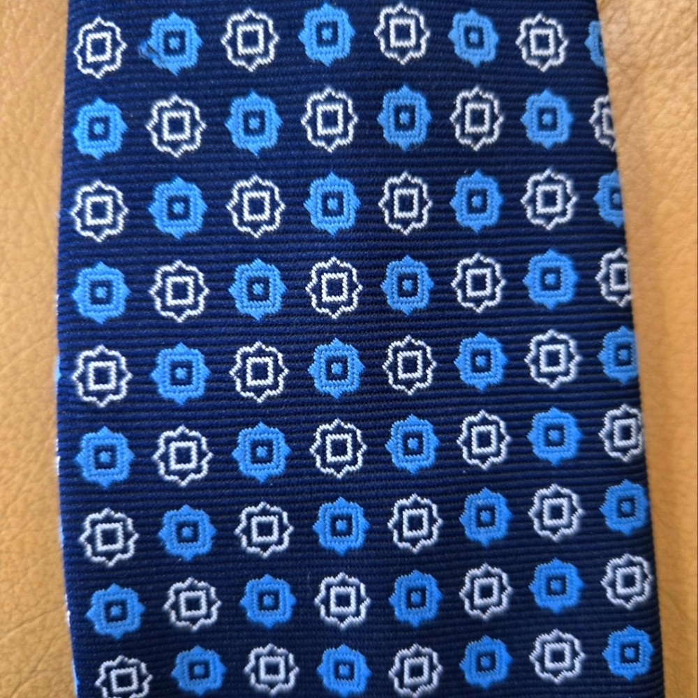 Vintage Clip-on Blue Tie